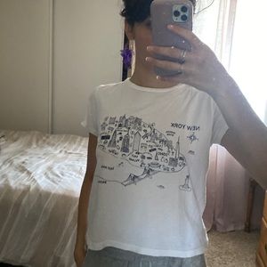 John Galt/Brandy Melville rare New York Shirt